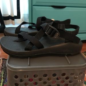 Black Chacos with Toe Strap